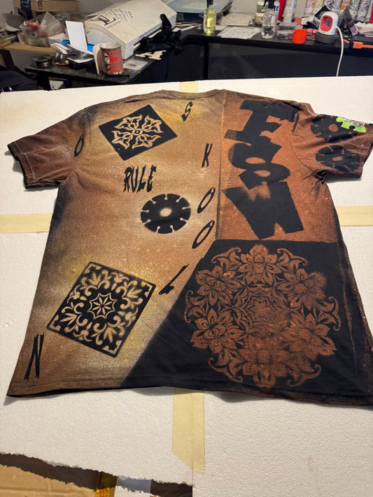 DIRTY SHINE™ Archive #001 — No Skool Rules Lab Chaos Tee (1 of 1)