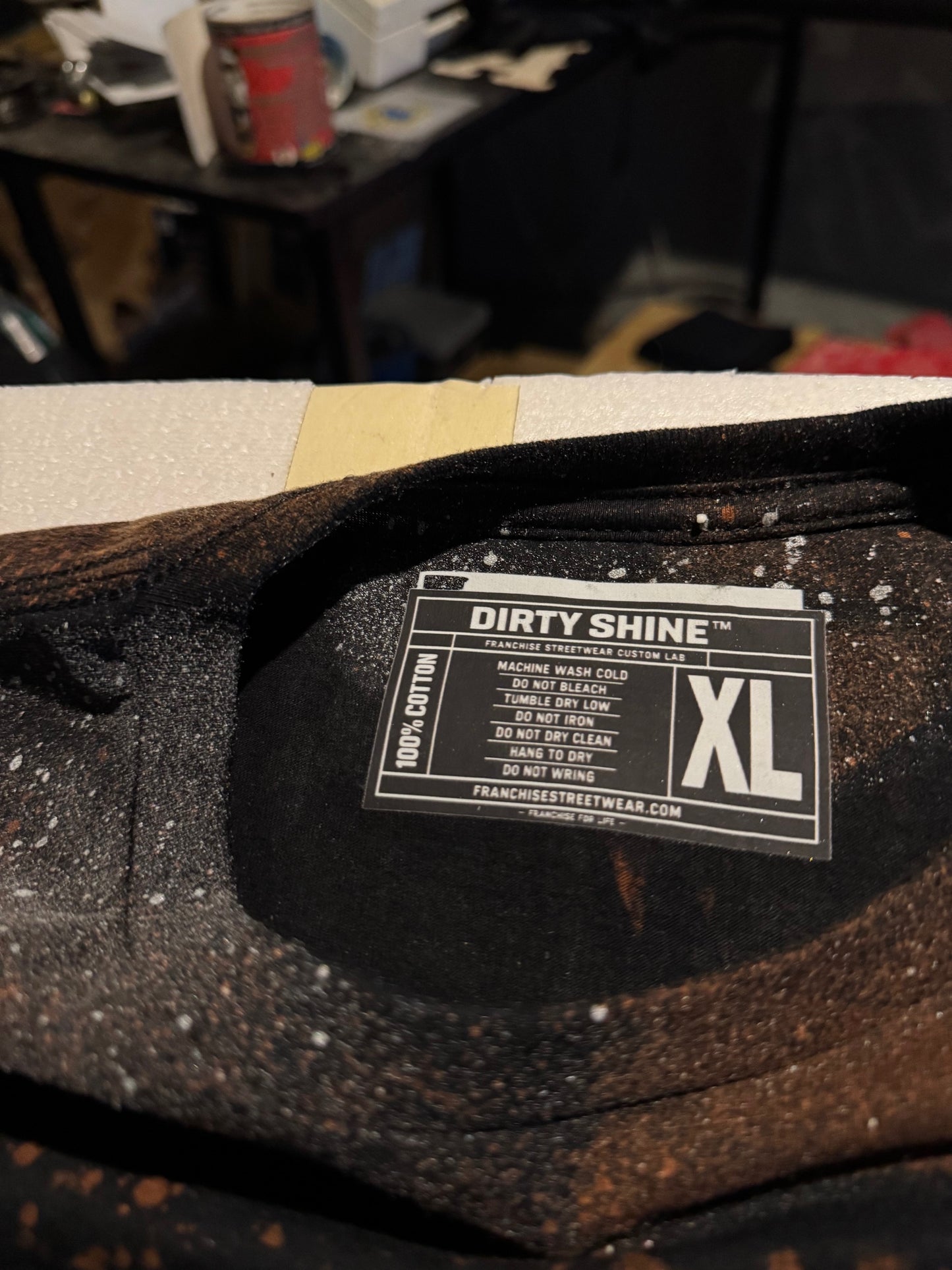 DIRTY SHINE™ Archive #001 — No Skool Rules Lab Chaos Tee (1 of 1)